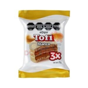 Alfajor Tofi x3 Blanco