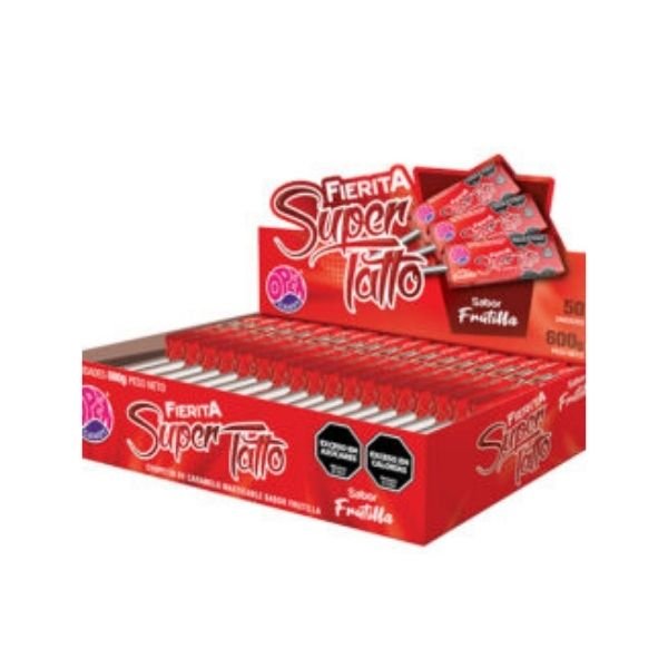 Chupetin Fierita Super Tattoo Frutilla