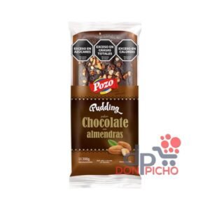 Pudding Pozo chocolate c/almendras 8x300g.