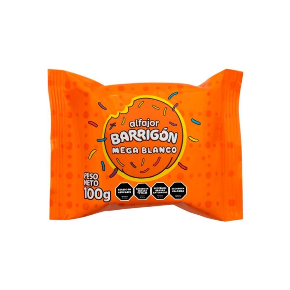 Alfajor Barrigón Mega Blanco