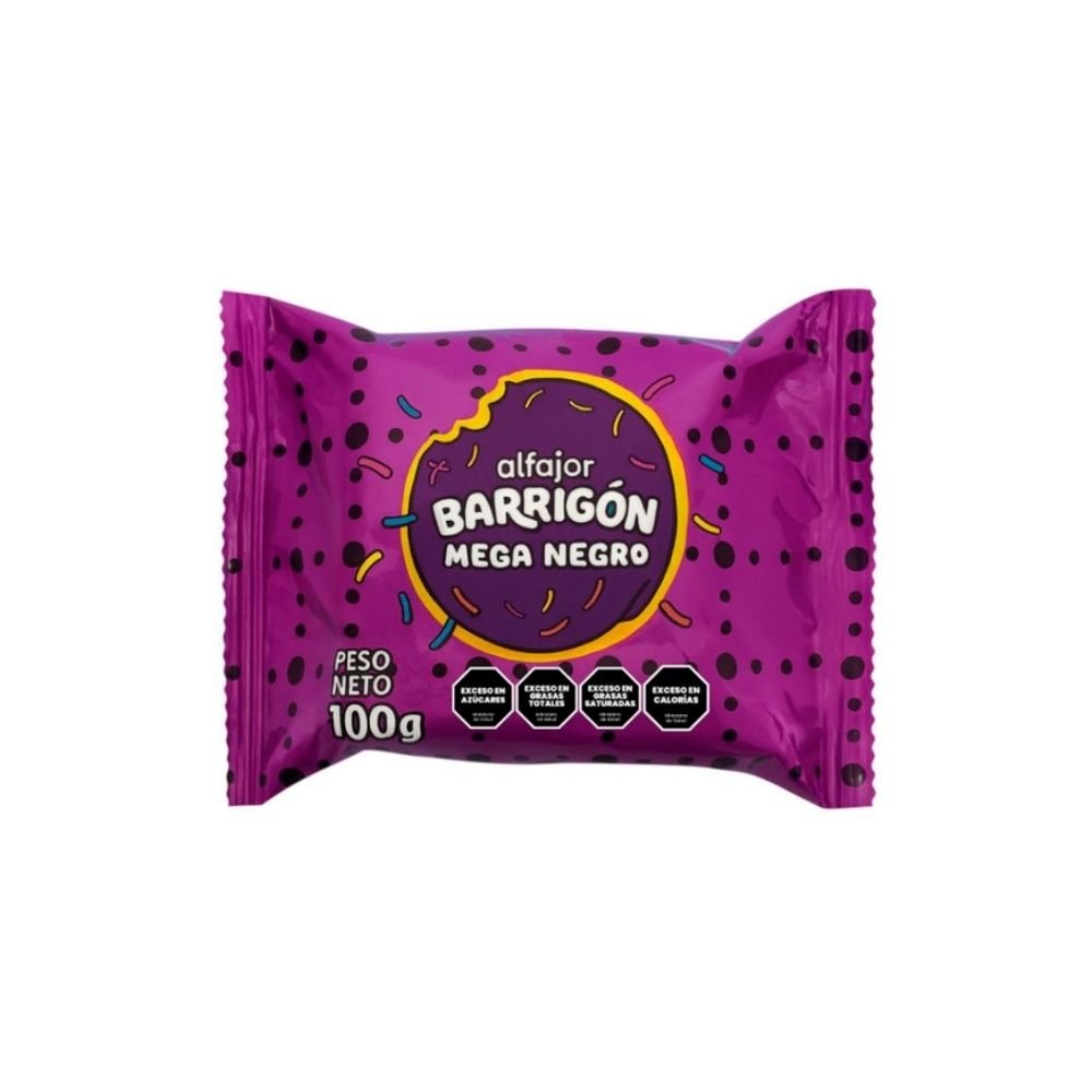 Alfajor Barrigón Mega Negro x7u
