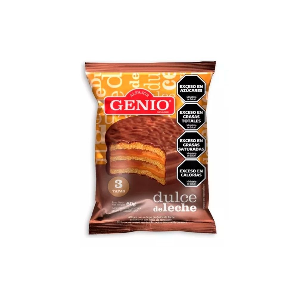 Alfajor Genio Negro (x24)