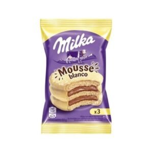 Alfajor Milka Mousse blanco triple