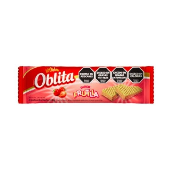 Oblea Oblita Frutilla 48x100gr