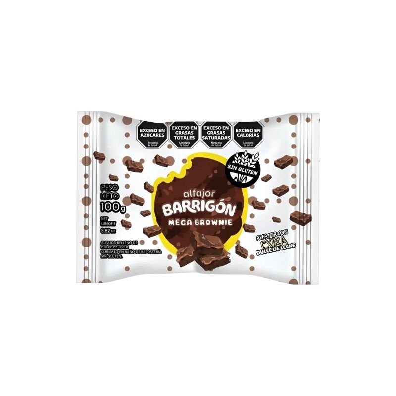 Alfajor Barrigón Mega Brownie (x7)